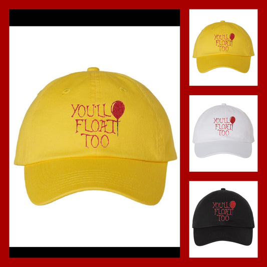 You'll Float Too Red Balloon Dad Hat