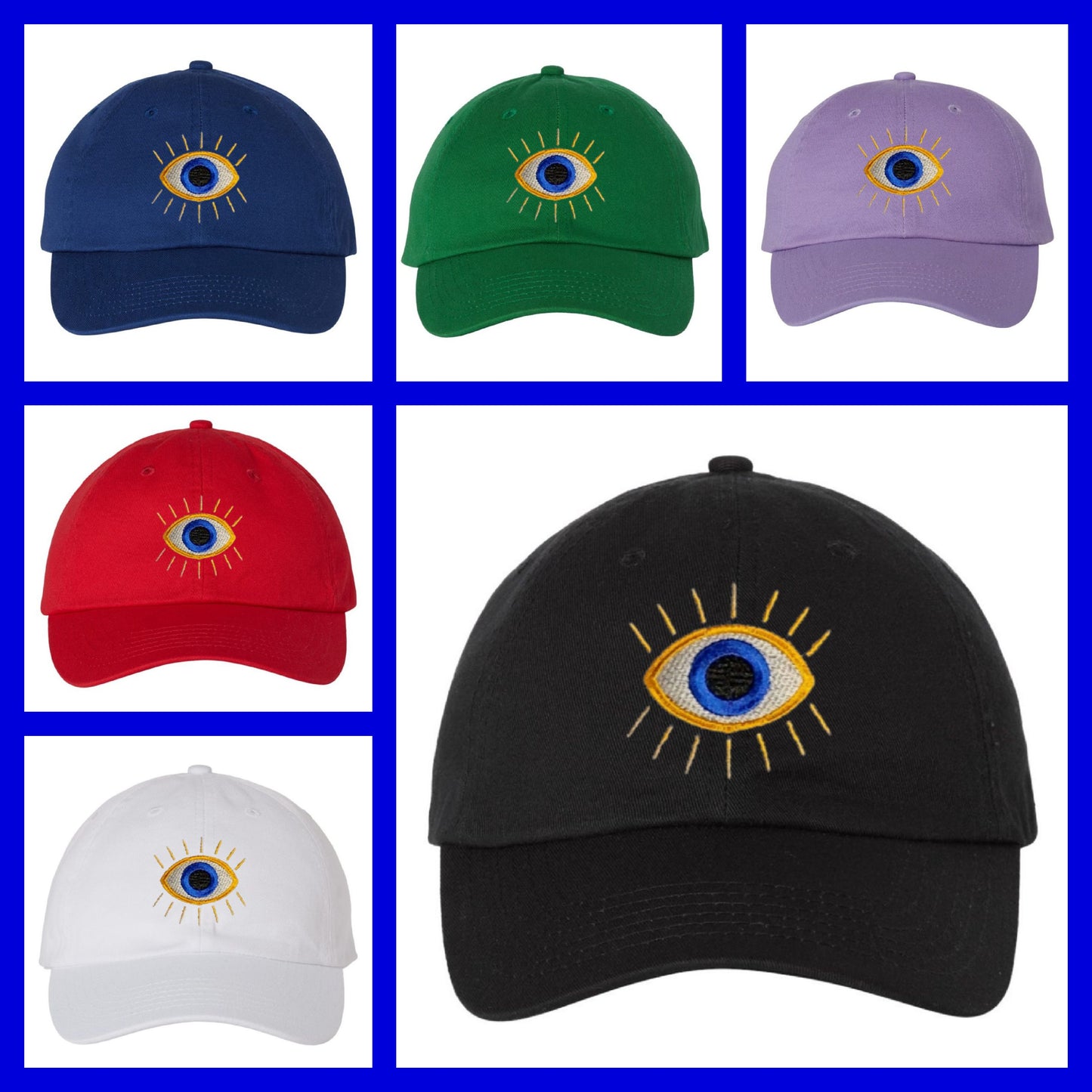 THIRD /EVIL EYE Embroidered Dad Hat