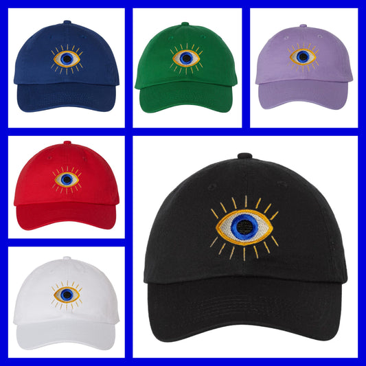 THIRD /EVIL EYE Embroidered Dad Hat