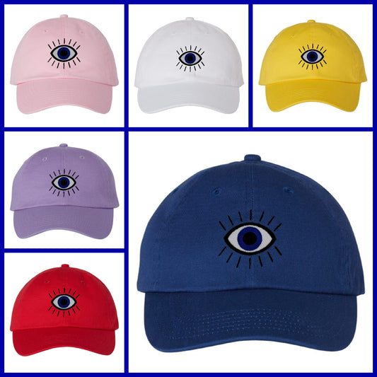 THIRD EYE /EVIL EYE Embroidered Dad Hat