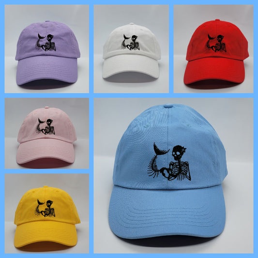 MERMAID SKELETON DAD HAT