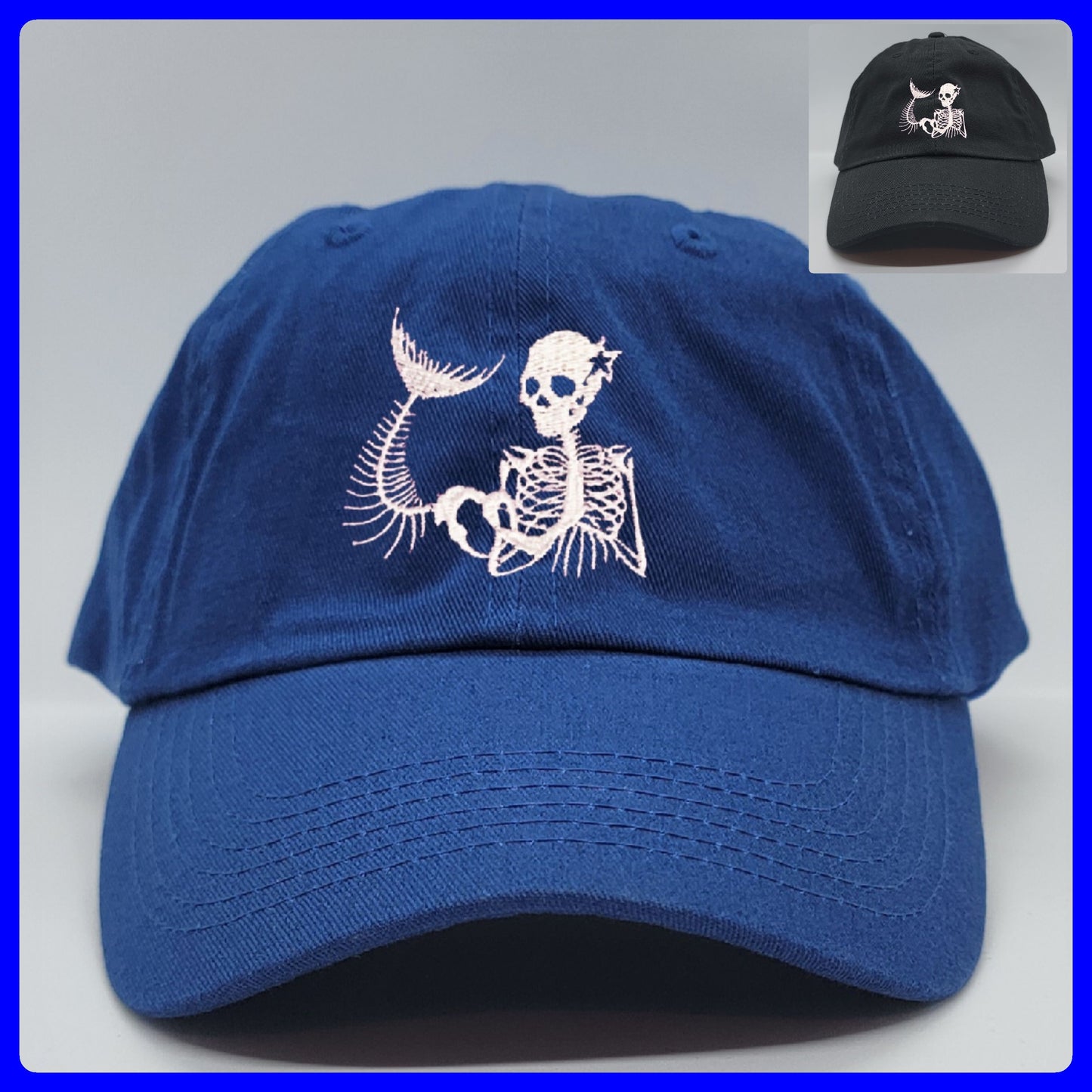 MERMAID SKELETON DAD HAT