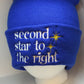 Second star to the right stars beanie