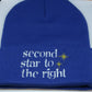 Second star to the right stars beanie