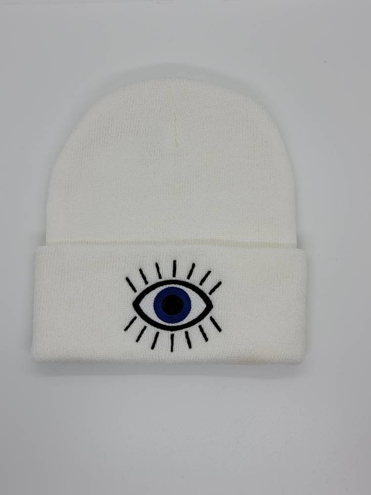 THIRD /EVIL EYE Embroidered Beanie