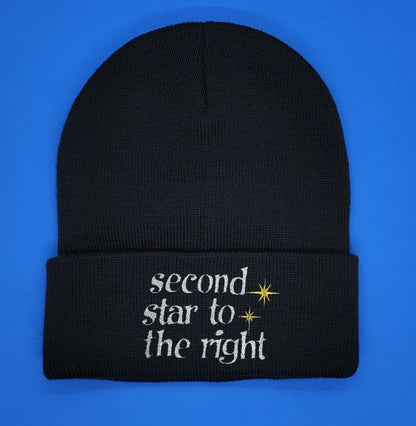 Second star to the right stars beanie