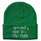 Second star to the right stars beanie